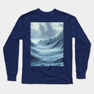 Huge terrifying waves Long Sleeve T-Shirt